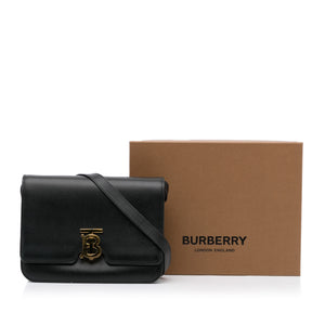 Burberry The TB Bag Black Leather