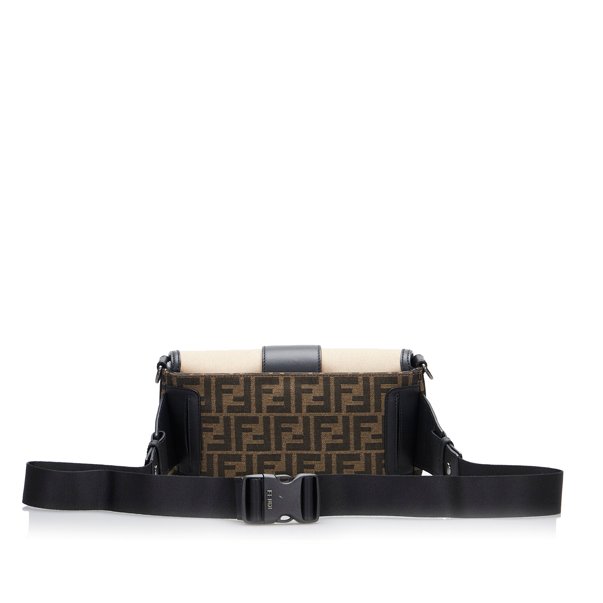 Fendi Baguette Convertible Belt Bag Zucca Canvas