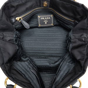 Prada Tessuto Handbag Black Nylon Canvas