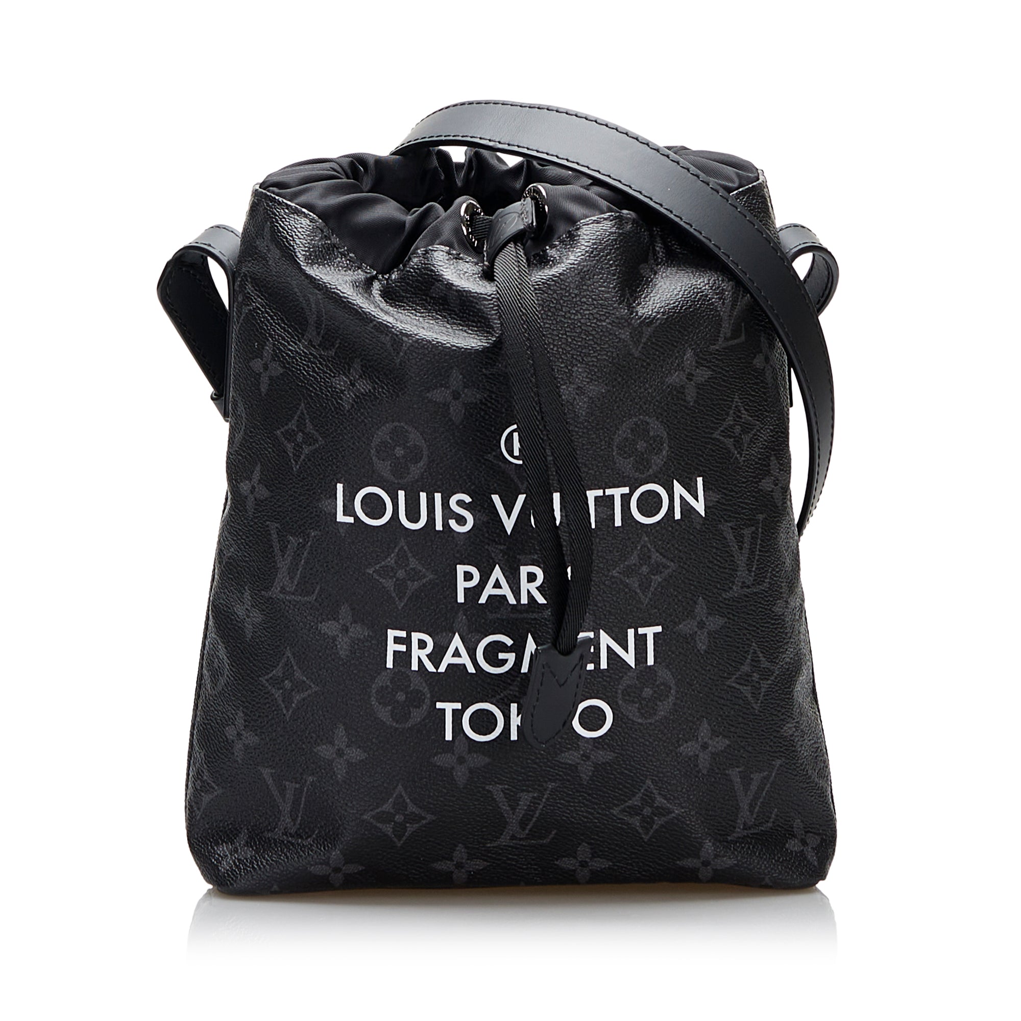 Louis Vuitton x Fragment 2017 Pre-owned Nano Bucket Bag - Black