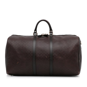 Sac de voyage gucci grand diamante brun brillant