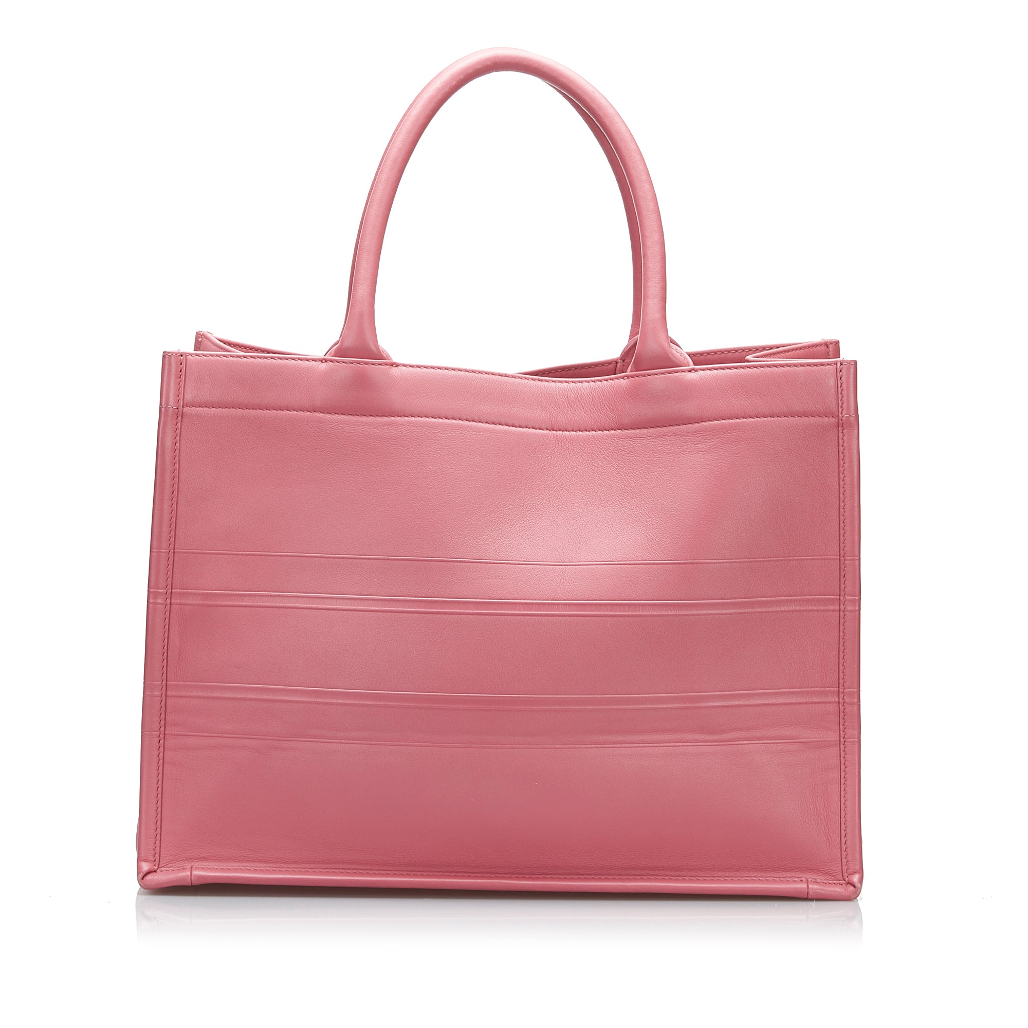 Libro Dior Tote Pelle in rilievo rosa medio