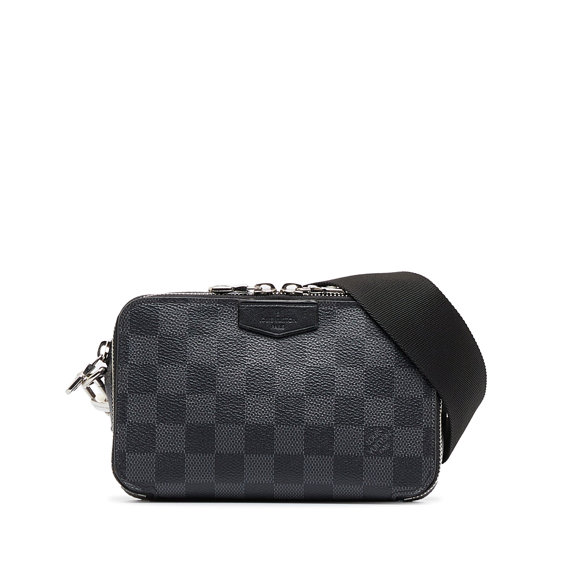 Louis Vuitton Damier Graphite Canvas Alpha Wearable Wallet Black